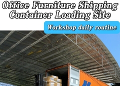 Filmagem no local de mobiliário de escritório