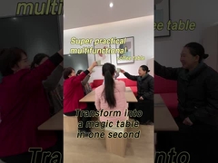 Tabela de café dobrável contemporânea com 4 banquinhos e armazenamento para uso de móveis de sala