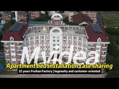 Combinação de madeira de aço Capsule Hotel Bed MFC folha ecológica e aço laminado a frio