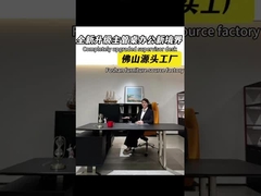 Mesa de negócios, elegante chefe supervisor mesa com armário, grande mesa de turnos, mesa de computador