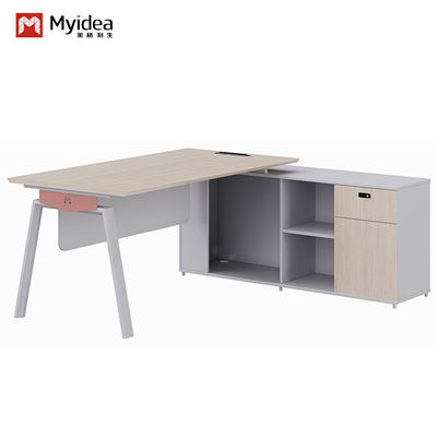 Apoio à personalização Fábrica de Foshan Myidea Moderna Móveis de Escritório 4 Pessoas Estação de Trabalho Mesa com perna de metal, pessoal executivo Estação de trabalho de escritório moderna