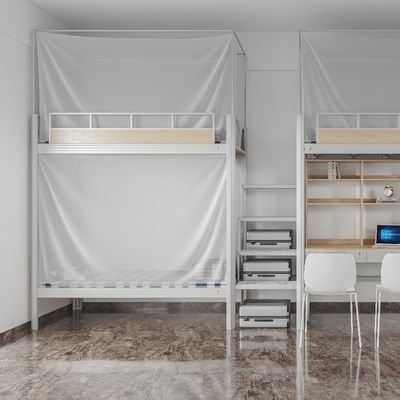 comprar Escola do Exército Dormitório Cama Bunk Estudante Metal durável Crianças Cama Bunk suporte de personalização online manufacture