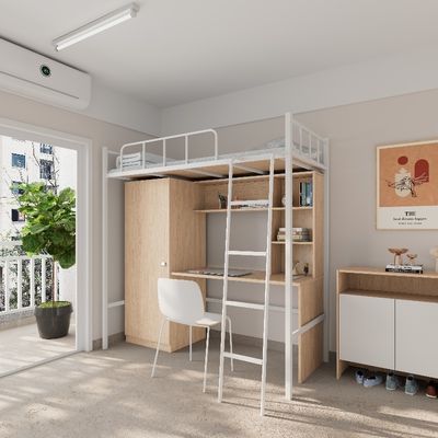 Comprar 2000 X 900 X 2120 mm Quadro de cama de dormitório escolar com secretária e armário online manufacture