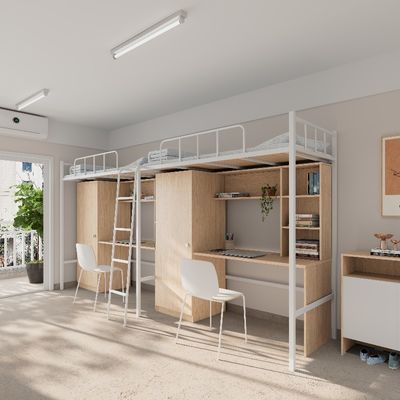 comprar 4000 X 900 X 2120 mm Camas de cama de estrutura metálica para adultos com customização de suporte de mesa online manufacture