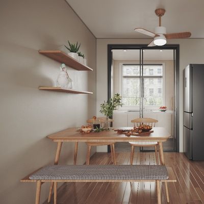 comprar Uma mesa de jantar de madeira moderna, funcional e de fácil instalação para um apartamento online manufacture