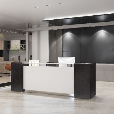 comprar Mobiliário de escritório moderno e contemporâneo Recepção Mesa em prata Apoio à personalização e branco com Mobiliário Myidea online manufacture