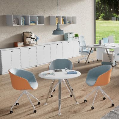 comprar Suporte à personalização Mobiliário de escritório de estilo moderno Mesa com balcão branco e pernas de metal e aço resistentes online manufacture