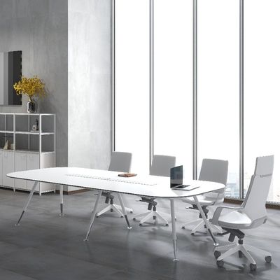 comprar Suporte à personalização de mesa de conferências de metal branco de neve moderna com 36 escolhas de cores 3000 * 1400 * 760 / 3600 * 1500 * 760 online manufacture
