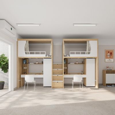 comprar Cama de cama dupla de ferro personalizável com largura igual de cima e de baixo quarto escola dormitório móveis de apartamento online manufacture