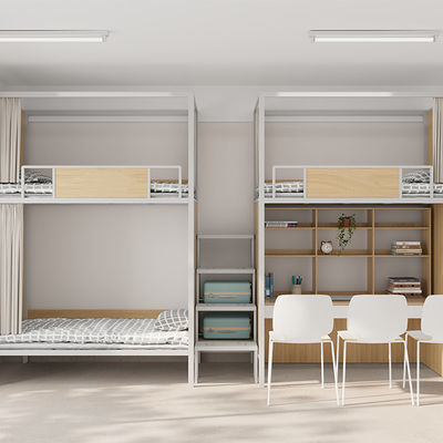 comprar Modern Design Metal Bunk Bed With Desk High Stability Mobiliário Apartamento Suporte personalização online manufacture