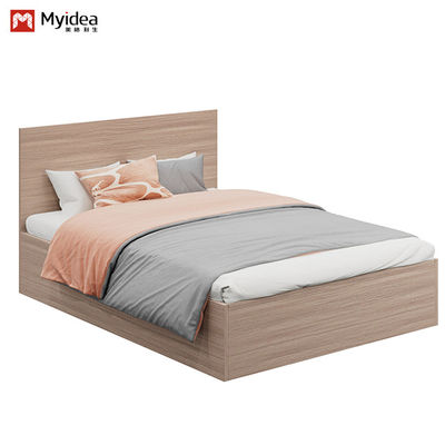 comprar Suporte à personalização Cama única de madeira minimalista moderna para dormitório escola apartamento móveis de hotel/dormitório online manufacture