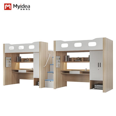 comprar Mobiliário de quarto Cama de cama de metal com secretária Suporte de postes de madeira online manufacture