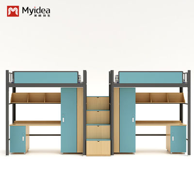 comprar Serviço de ODM Cama de cama para estudantes com escadas e secretária para dormitórios escolares online manufacture
