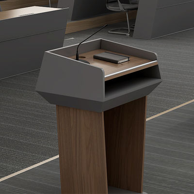 Comprar Suporte à personalização Moderno Lectern Painel de madeira Material de aço plástico Palco Centro de eventos grandes Sala de reuniões da escola Escritório Hotel Ginásio ao ar livre online manufacture