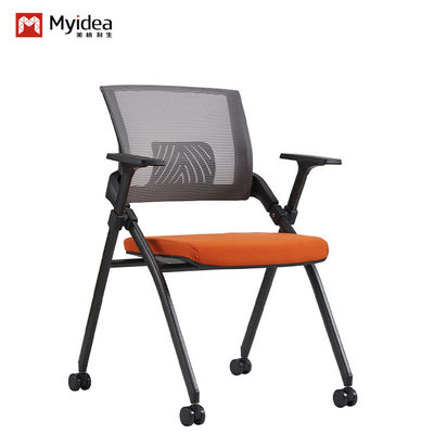 comprar Cadeira de escritório confortável de poupança de espaço com assento de esponja rodas de almofada dobrável empilhável móvel para treinamento ou sala de reuniões suporte personalização online manufacture