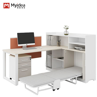 comprar Escritório contemporâneo de escritório para uma pessoa Mobiliário moderno de combinação de aço e madeira Cama de sono dobrável Armazenável para uso de escritório Suporte de personalização online manufacture
