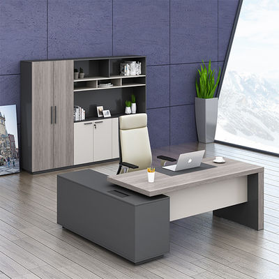 comprar Escritório de escritório moderno de luxo Boss, personalização de suporte Escritório executivo de nível gerencial, grande escritório de painel de MDF de madeira, design clássico escuro, uso de escritório online manufacture