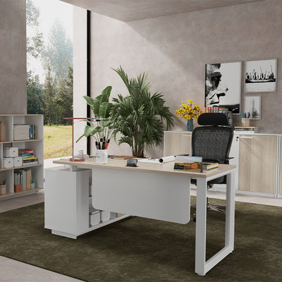 comprar Série Escritório Quadrado pernas de aço personalização Grande Chefe Supervisor Mesa do gerente Inclui mobiliário de painel de gabinete adicional online manufacture