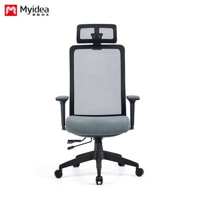 comprar Cadeira de escritório de estilo madeira de aço com almofada de cabeça e malha integrada Cadeira ergonômica de cinco estrelas com pernas online manufacture