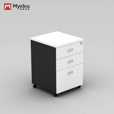 Customizable and Practical Combination Lockable Fixed Cabinet for Office , Simple Desk Edge Low Cabinet with Drawers
