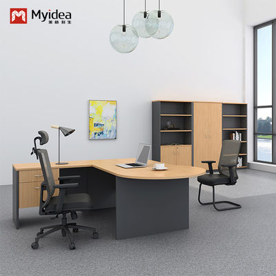 Simple Single Person Independent Office Desk Large Countertop W1600*D800*H750 MFC Wood Style Office Furniture Supervisor Desk