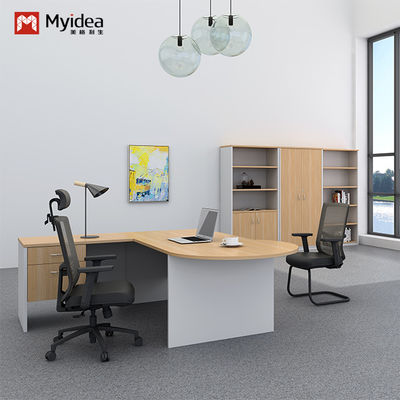 Simple Single Person Independent Office Desk Large Countertop W1600*D800*H750 MFC Wood Style Office Furniture Supervisor Desk