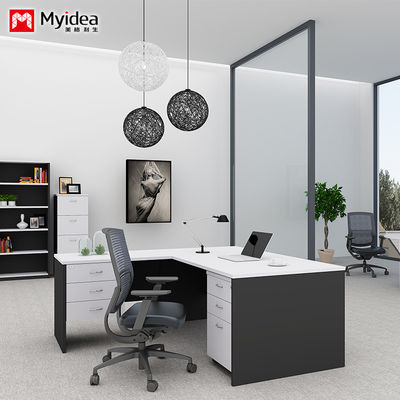 Powder Coating Steel Frame Boss's Desk Various Styles of Supervisor's Desk 1.2 Meters 1.5 Meters 1.8 Meters