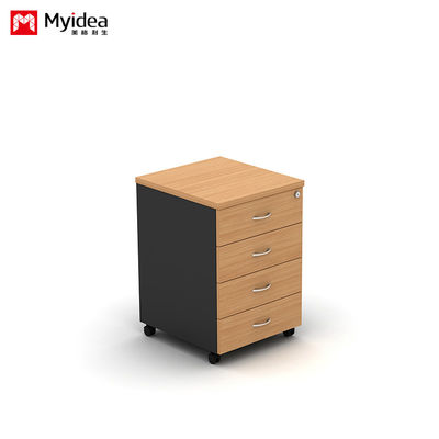 Customization Fixed Activity Cabinet , Multiple Colors Four Drawer Movable Cabinet for Office Desk Storage File