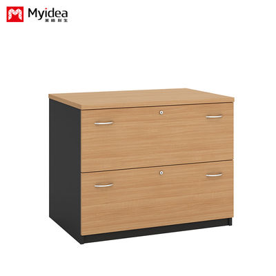 Rectangular Customizable Size Company Storage Cabinet Office Furniture Two-Layer Handle With Lock