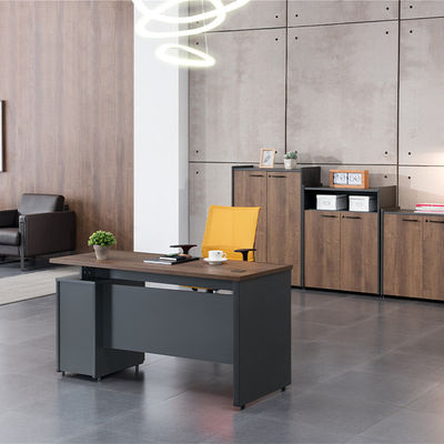 1000N Load Capacity Commercial Office Furniture Independent Desk with Adjustable Height Single Workspace and Storage Space