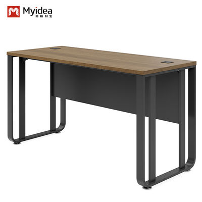 Commercial Office Furniture Independent Desk With Wire Box And Adjustable Steel Foot Board to Maximize Productivity