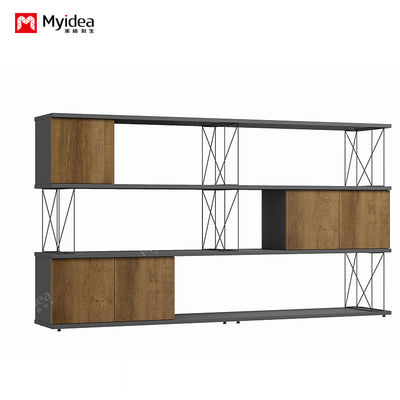Company Document Storage Iron Wire Cabinet Plate Steel Pipe Combined Interlocking Partition Cabinet