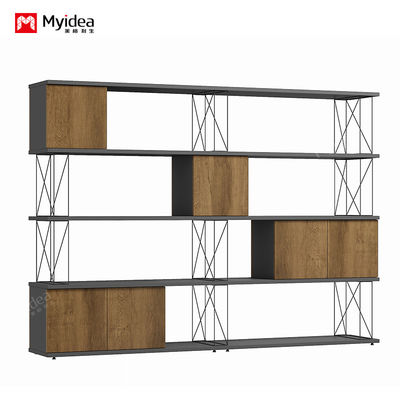 Company Document Storage Iron Wire Cabinet Plate Steel Pipe Combined Interlocking Partition Cabinet