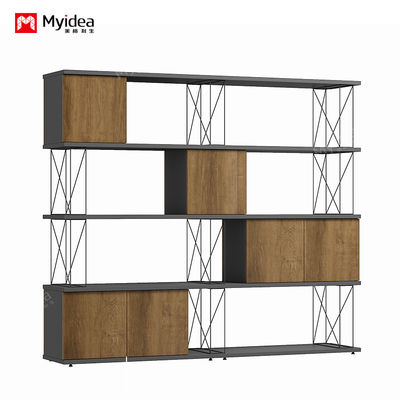 Company Document Storage Iron Wire Cabinet Plate Steel Pipe Combined Interlocking Partition Cabinet