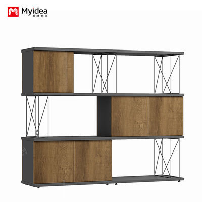 Company Document Storage Iron Wire Cabinet Plate Steel Pipe Combined Interlocking Partition Cabinet