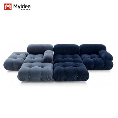 comprar Calça de metal Sofá de tecido nórdico Luz luxo para apartamentos pequenos Internet Sala de estar Sala de dormir Designer Quadrado módulo de fivela Sofá combinação online manufacture