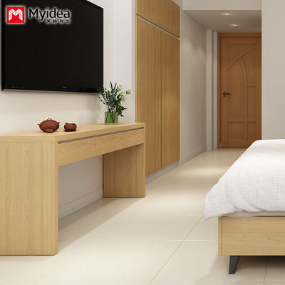 Customizable Mirror Drawer Desk and Chair Combination , Bedroom Dressing Table Load Capacity 1000N White by Myidea