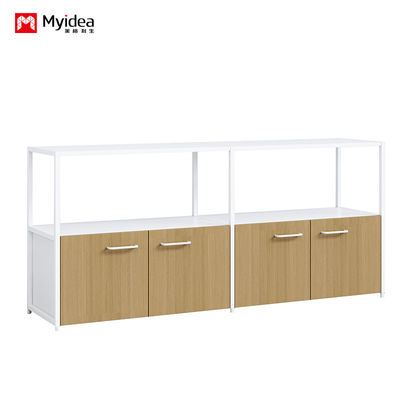 Myidea Classic Two layer Tea Water Cabinet Company Office Display Partition Cabinet Document and Data Storage Cabinet with Cabinet Door