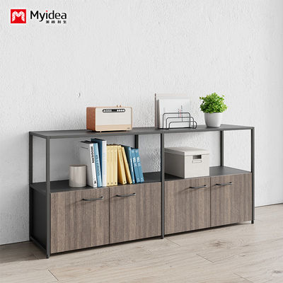 Myidea Classic Two layer Tea Water Cabinet Company Office Display Partition Cabinet Document and Data Storage Cabinet with Cabinet Door