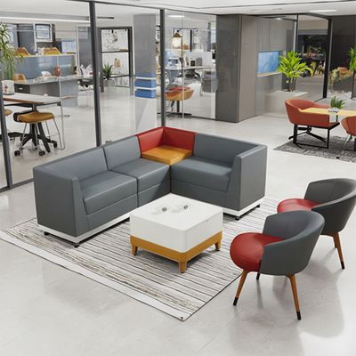 comprar Sofá de escritório de canto pequeno e casual, recepção e área de descanso simples e moderna, adequado para reuniões de convidados, instituições de treinamento e estandes online manufacture