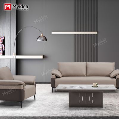 comprar Mobiliário de escritório moderno de luxo, Mobiliário comercial, Sofá de esquina, Sofá de escritório executivo, Sofá de escritório de couro moderno online manufacture