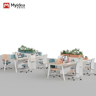 comprar Mesa do pessoal com armário de armazenamento voltado para duas pessoas, mobília de escritório popular de Foshan, tela de mesa, estação de trabalho do pessoal online manufacture
