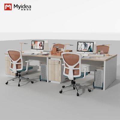 comprar Combinação de escritório e cadeira de escritório, simples e moderna, escritório de computador de escritório 4/6/2, escritório duplo para 4 pessoas online manufacture
