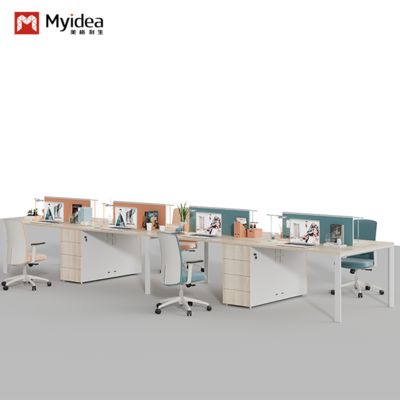 comprar Duas pessoas de frente, quatro pessoas, escritório com gavetas, escritório de funcionários da empresa com tela de escritório, escritório de funcionários, computador online manufacture
