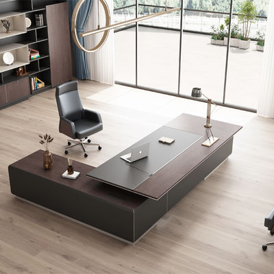 Office Desk, Boss'S Desk, Simple Modern Large Shift Desk, Office Desk And Chair Combination, Light Luxury High-End CEO Manager'S Desk