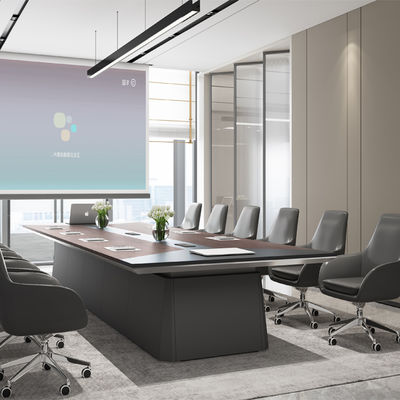 comprar Mesa de conferência moderna minimalista em madeira maciça grande, mesa de recepção executiva para negociação de negócios nórdica, mesa de madeira maciça com suporte para personalização online manufacture