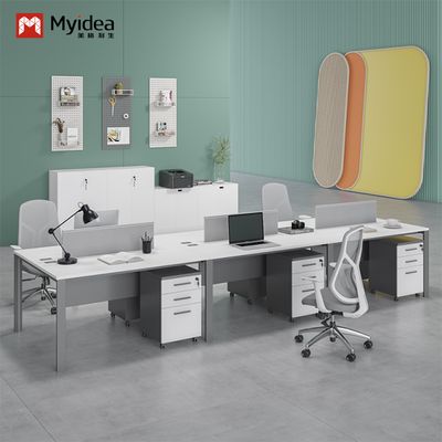 customization customizable minimally modern office desk with cabinet for single or multiple employees high quality office furniture