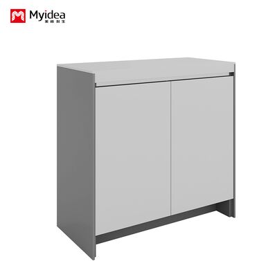 Office filing cabinet, hanging cabinet, white glossy painted office desk cabinet