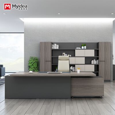 comprar Personalização Gerente de Escritório Supervisor Mesa em L Escritório Independente com Armário Caixa de Fios Oculta Mesa de Gerente online manufacture