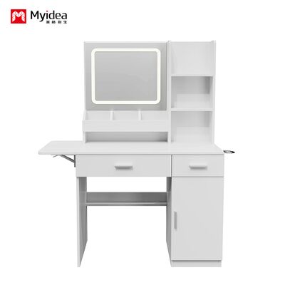 customization Simple with Mirror, Stool, Dressing Table, Bedroom, Cosmetics with Cabinet, Storage Table, Small-sized Household, Makeup Table